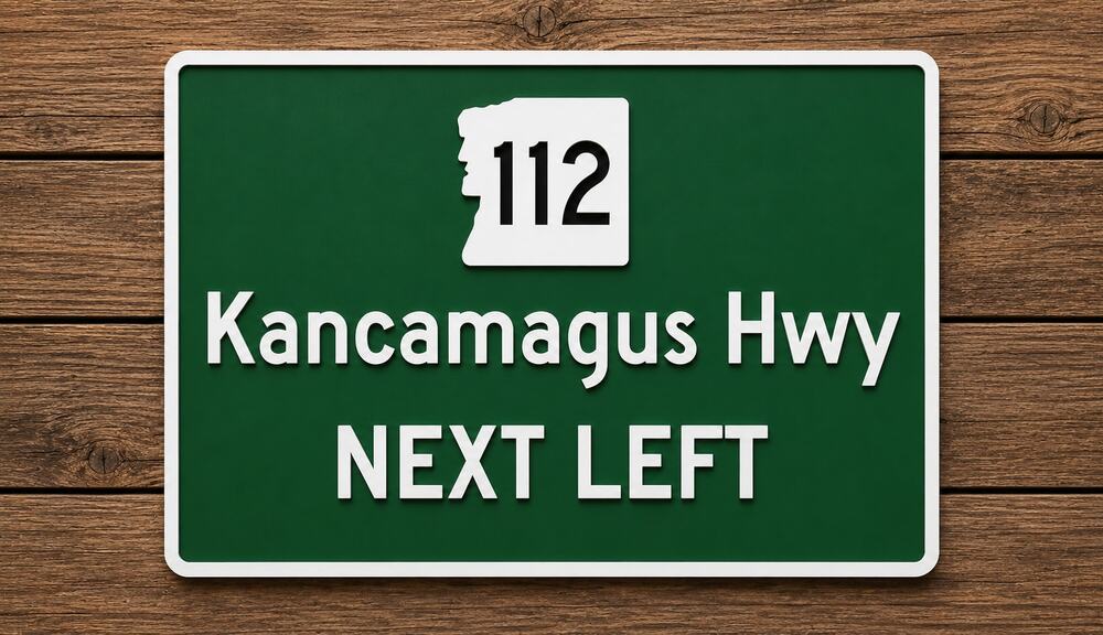 Kancamagus Highway Sign New Hampshire Route 112 White Mountain National Forest